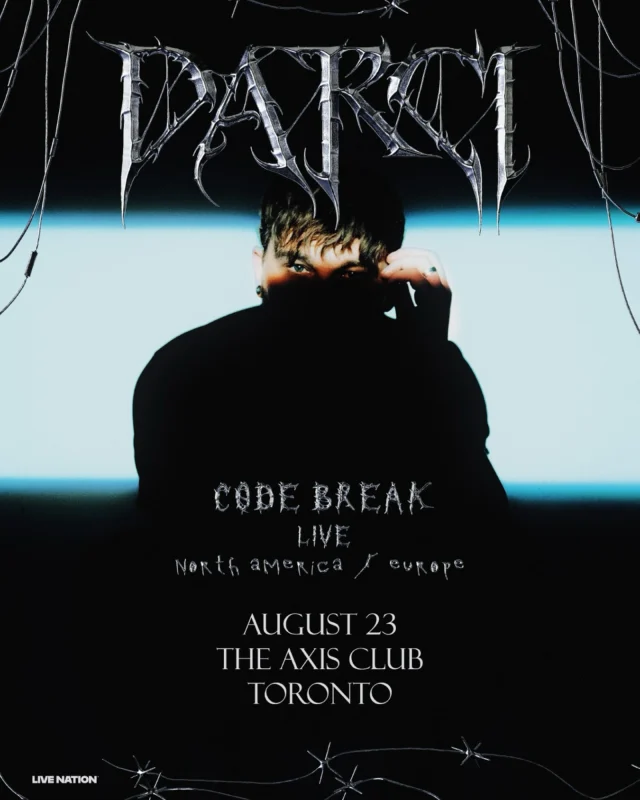Just Announced! 
@livenation presents: @darksidedarci 
At The Axis Club

August 23, 2025
7PM
19+

Tickets at ticketmaster.ca